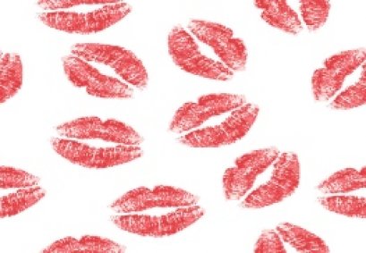 נשיקות עם שפתון אדום